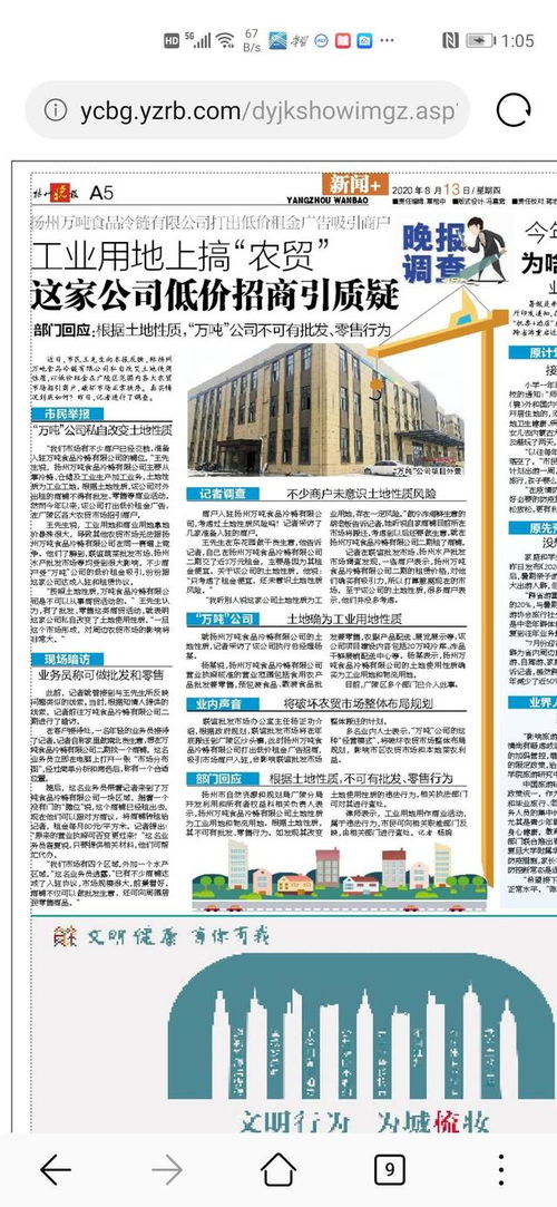 揚州 工業用地建市場 是否為翻版臺州彪馬集團的河馬集市